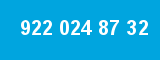 922 024 87 32 922 024 87 32